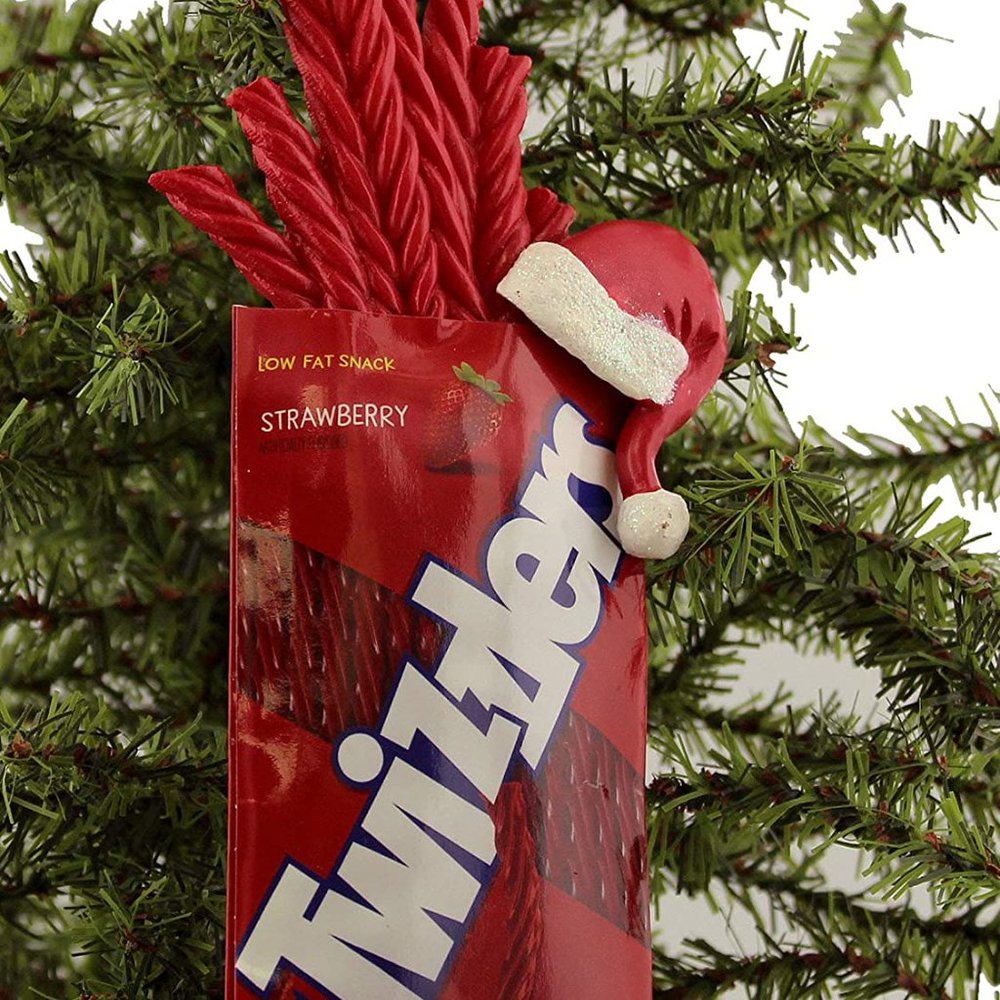 NWT Kurt Adler Hershey's Twizzlers w Santa Hat Ornaments-Christmas-candy-holiday